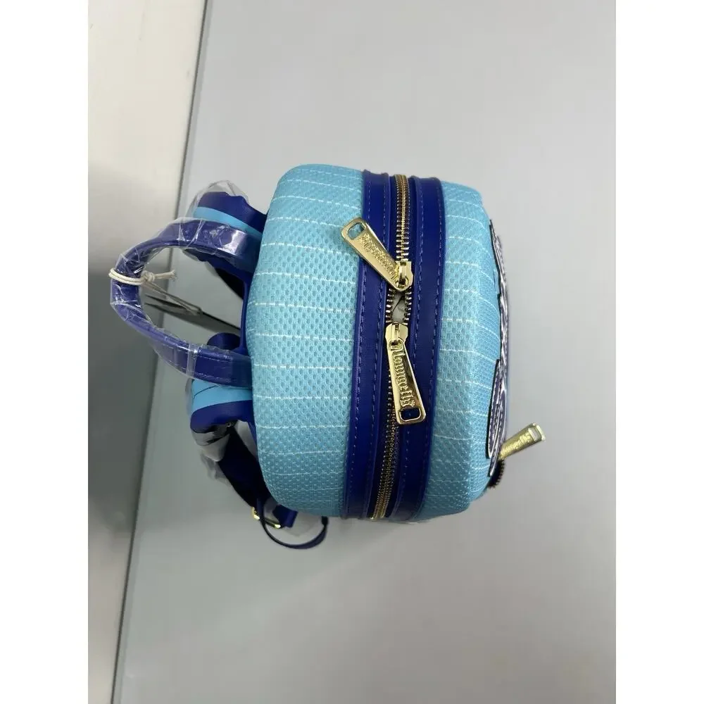 New Loungefly Team Stitch 626 Jersey Series Mini Cosplay Blue Backpack - Picture 4 of 11